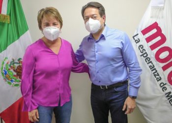 SE REÚNE LAURA BERISTAIN CON MARIO DELGADO