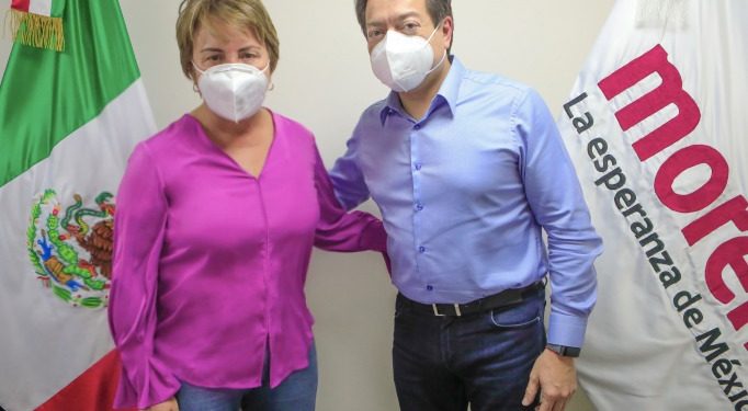 SE REÚNE LAURA BERISTAIN CON MARIO DELGADO