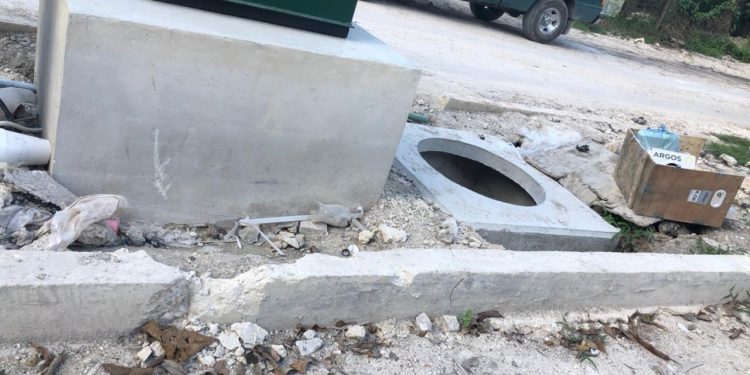 DENUNCIAN MALA CALIDAD EN DRENAJE EN COSTERA DE BACALAR