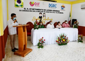 CELEBRA EL DIF DE LÁZARO CÁRDENAS BODAS COLECTIVAS BAJO LA NUEVA NORMALIDAD