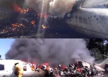 AERONAVE PERTENECIENTE A LA FUERZA AÉREA MEXICANA SUFRE ACCIDENTE AL REALIZAR UN VUELO EN EL ESTADO DE VERACRUZ