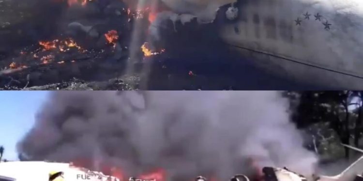 AERONAVE PERTENECIENTE A LA FUERZA AÉREA MEXICANA SUFRE ACCIDENTE AL REALIZAR UN VUELO EN EL ESTADO DE VERACRUZ