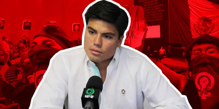 Doblegan colectivos feministas a Gustavo Miranda