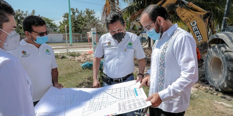 OBRA DE AGUA POTABLE EN CALDERITAS GARANTIZA EL DESARROLLO SUSTENTABLE Y EL BIENESTAR DE LAS FAMILIAS