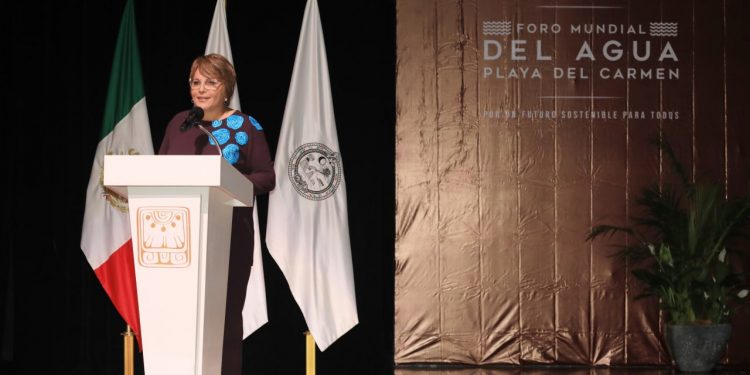 INAUGURA LAURA BERISTAIN ACTIVIDADES DEL FORO MUNDIAL DEL AGUA EN EL TEATRO DE LA CIUDAD