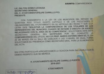 COMPARECERÁN FUNCIONARIOS ANTE REGIDORES