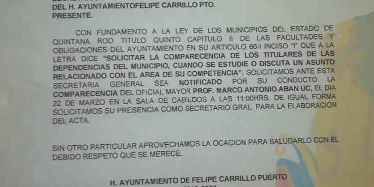 COMPARECERÁN FUNCIONARIOS ANTE REGIDORES