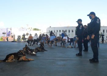 REALIZAN EN ISLA MUJERES PRIMERA FERIA DE PREVENCIÓN “VIVE SEGURO”, DE LA POLICÍA QUINTANA ROO