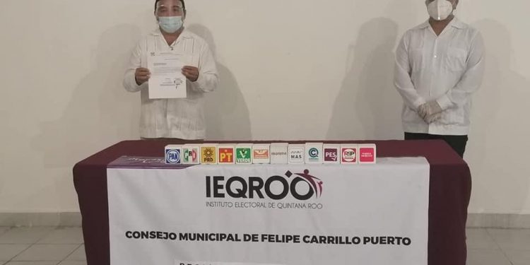SE REGISTRA SEBASTIÁN UC YAM COMO CANDIDATO DE MC A LA ALCALDÍA DE FELIPE CARRILLO PUERTO