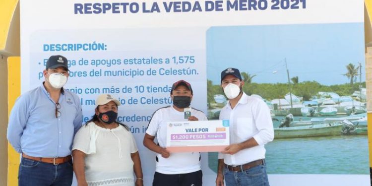 EL GOBERNADOR MAURICIO VILA DOSAL CONTINÚA APOYANDO A LOS PESCADORES YUCATECOS