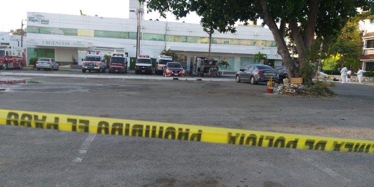 QUEMAN AMBULANCIAS POR PRESUNTO COBRO DE DERECHO DE PISO