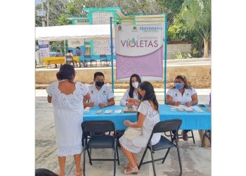 LLEGA CARAVANA VIOLETA A FELIPE CARRILLO PUERTO