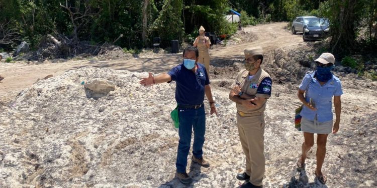 GOBIERNO DE PUERTO MORELOS Y SEMAR COORDINAN ESFUERZOS PARA ATENDER FENÓMENO DEL SARGAZO