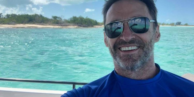 HUGH JACKMAN PRESUME FOTOS DEL CARIBE