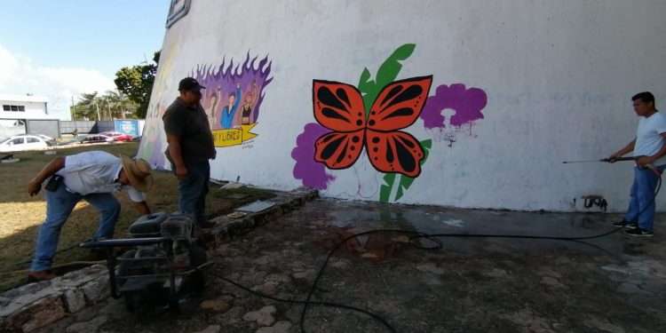 REALIZAN MANTENIMIENTO Y LIMPIEZA DEL EDIFICIO DEL CONGRESO DEL ESTADO