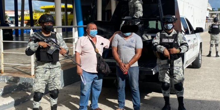 CAPTURAN EN COZUMEL A PRESUNTO CRIMINAL PRÓFUGO EN TABASCO