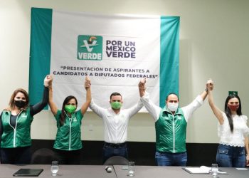 PRESENTA EL PVEM A SUS CANDIDATOS A LAS DIPUTACIONES FEDERALES 01 Y 04
