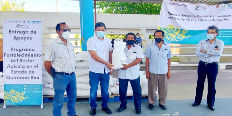 LA SEDARPE ENTREGÓ EN FELIPE CARRILLO PUERTO APOYOS PARA FORTALECER EL SECTOR APÍCOLA