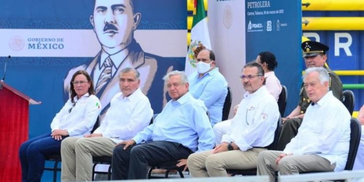 PRESIDENTE AMLO CELEBRA EN TABASCO EL ANIVERSARIO No83 DE LA EXPROPIACIÓN PETROLERA