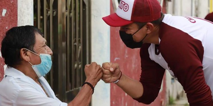 EXITOSA CAMINATA DEL CANDIDATO A PRESIDENTE MUNICIPAL DE LA COALICIÓN JUNTOS HAREMOS HISTORIA EN ISLA MUJERES