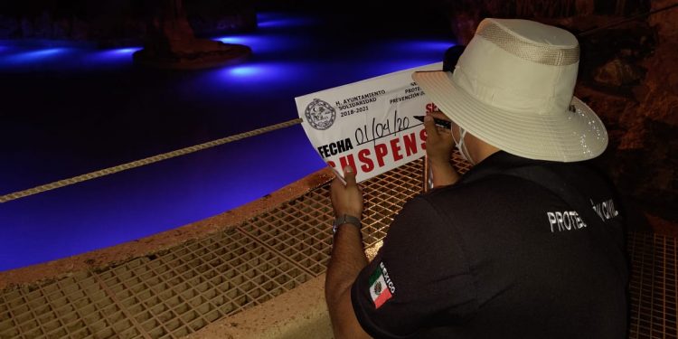 CLAUSURA PROTECCIÓN CIVIL ZONA DE RIESGO EN PARQUE XENSES