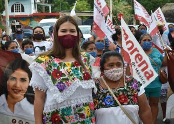 CON ENTUSIASMO Y ORGULLO, ARRANCÓ ANAHÍ GONZÁLEZ SU CAMPAÑA EN EL CORAZÓN DE LA ZONA MAYA