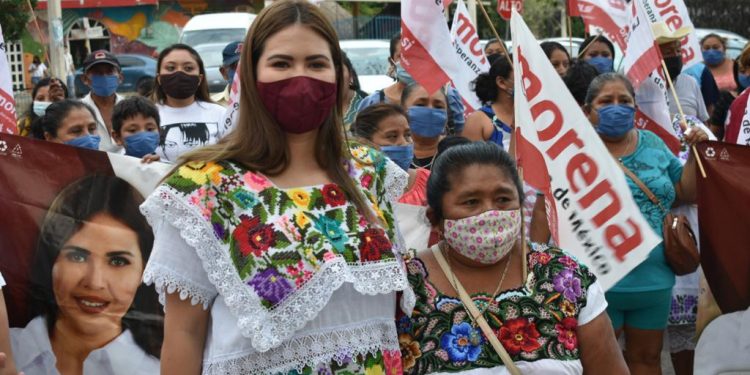 CON ENTUSIASMO Y ORGULLO, ARRANCÓ ANAHÍ GONZÁLEZ SU CAMPAÑA EN EL CORAZÓN DE LA ZONA MAYA