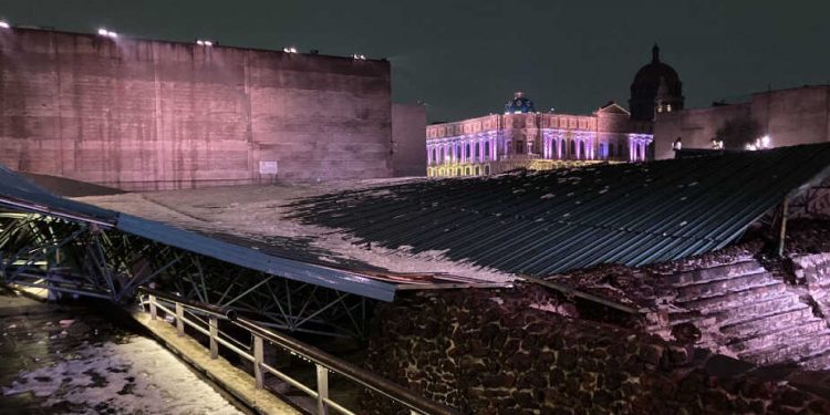 EL GOBIERNO DE MÉXICO PROMETE REPARAR DAÑOS DEL TEMPLO MAYOR TRAS GRANIZADA