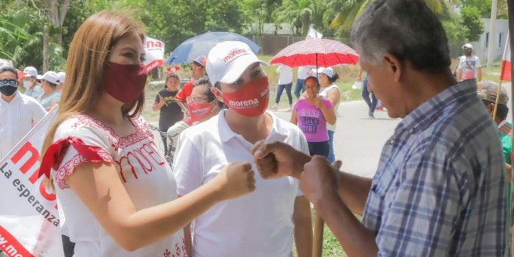 EN MOROCOY OFRECE ANAHÍ GONZÁLEZ AYUDAR PARA QUE ATERRICEN MÁS RECURSOS PARA EL CAMPO