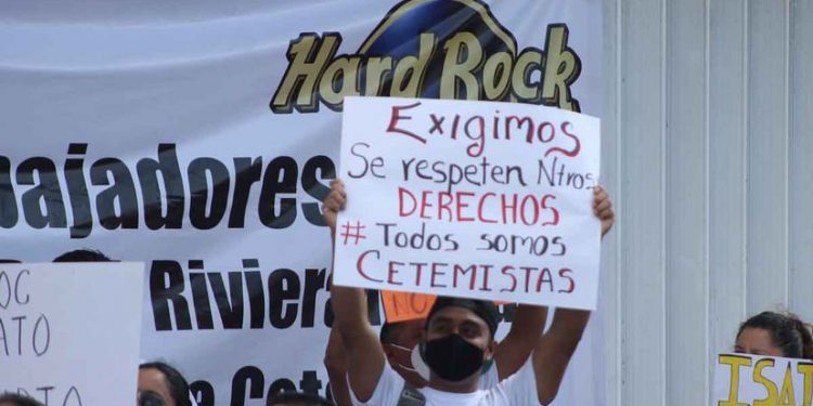 CHETUMAL: RECHAZAN TRABAJADORES HOTELEROS EL SINDICATO DE LA CROC