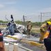 HELICÓPTERO SE DESPLOMA SOBRE CARRETERA EN NUEVO LEÓN