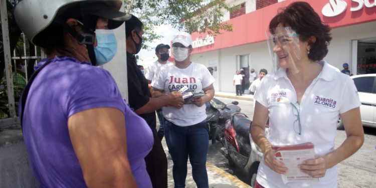 JUANITA ALONSO MÁS SIMPATÍAS AL PROYECTO DE CAMBIO EN COZUMEL