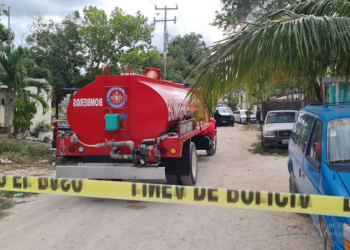 TANQUE LE EXPLOTA Y LE CORTA EL CUELLO MATÁNDOLO,  EN LA COLONIA EL PEDREGAL DE CANCÚN