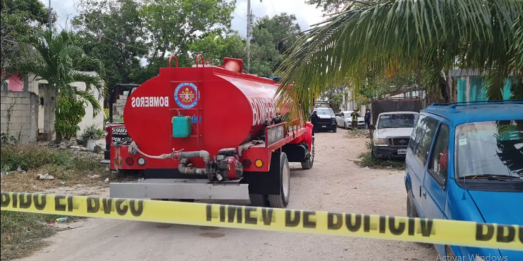 TANQUE LE EXPLOTA Y LE CORTA EL CUELLO MATÁNDOLO, EN LA COLONIA EL PEDREGAL DE CANCÚN