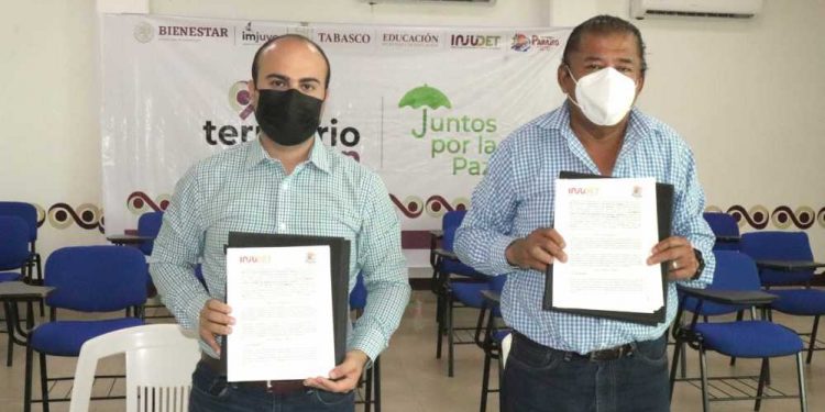 FIRMAN INJUDET Y AYUNTAMIENTO DE PARAÍSO CONVENIO DE COLABORACIÓN