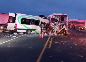 CHOQUE DE CAMIONES EN SONORA DEJA 16 MUERTOS Y 14 HERIDOS