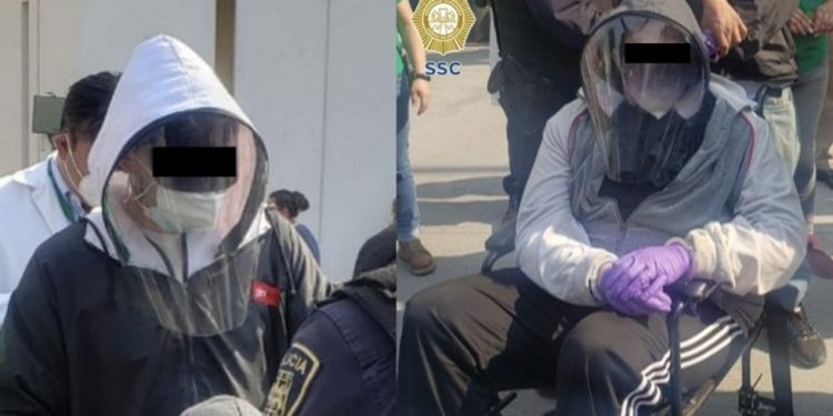 PAR DE JOVENES SE DISFRAZAN DE ANCIANOS PARA RECIBIR VACUNA CONTRA EL COVID Y LOS DETIENEN