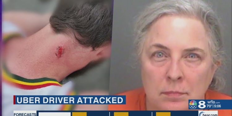 MUJER TRATA DE AHORCAR Y MUERDE A CHOFER DE UBER EN FLORIDA
