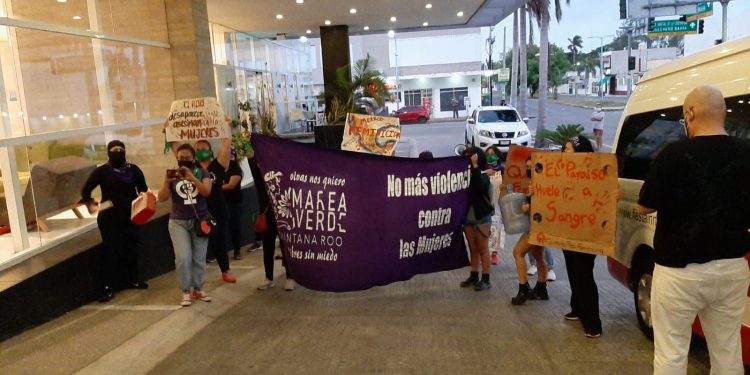 MANIFESTACIONES EN VISITA DE AMLO A CHETUMAL