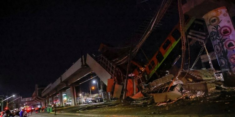 DIFUNDEN NUEVO VIDEO DEL COLAPSO DE LA LÍNEA 12 DEL METRO DE LA CDMX