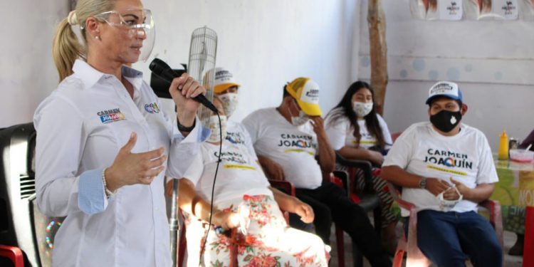 LOS DIPUTADOS VERDE-MORENOS NO BAJARON EL PRECIO DE LA GASOLINA, DEL GAS Y LA LUZ, QUE NO TE ENGAÑEN: CARMEN JOAQUÍN