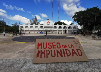 VÍCTIMAS DE REPRESIONES EN CANCÚN REALIZAN EL ‘MUSEO DE LA IMPUNIDAD’