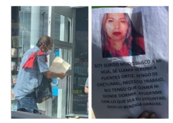 UN PADRE SORDOMUDO BUSCA DESESPERADAMENTE A SU HIJA EN PUERTO AVENTURAS