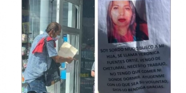 UN PADRE SORDOMUDO BUSCA DESESPERADAMENTE A SU HIJA EN PUERTO AVENTURAS