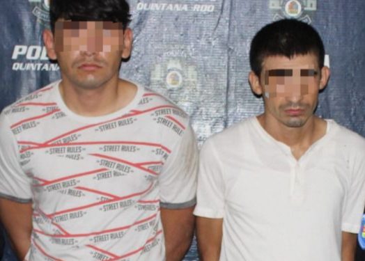 POLICÍA DE TULUM ASEGURA A DOS SUJETOS CON ARMAS DE FUEGO Y DIVERSOS NARCÓTICOS