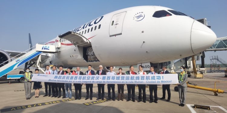 AEROMÉXICO CARGO INAUGURA RUTA ENTRE WUHAN Y MÉXICO