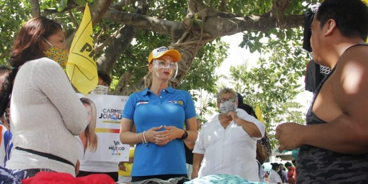 MORENA Y ALIADOS SE HAN OLVIDADO DE LAS NECESIDADES BÁSICAS DE SALUD Y EDUCACIÓN: CARMEN JOAQUÍN