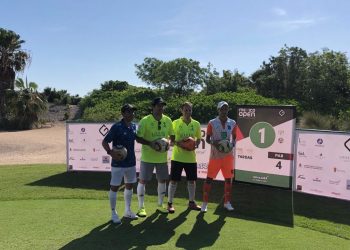 CÉSAR DÍAZ Y BEN CLARKE, LIDERAN EL CANCUN MAJOR DE FOOTGOLF