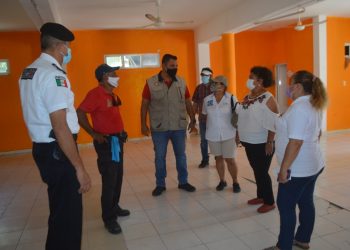 SUPERVISAN AUTORIDADES MUNICIPALES, REFUGIOS ANTICICLÓNICOS EN ISLA MUJERES