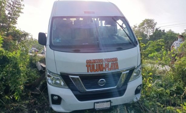 COLISIONARON TRES VEHÍCULOS EN LA CARRETERA TULUM-PLAYA SIN LESIONADOS NI VÍCTIMAS